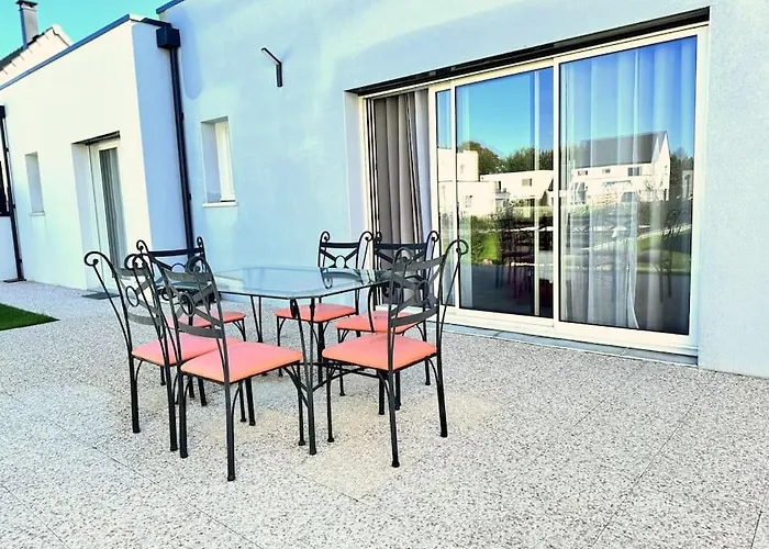 Semesterbostad La Maison Bleue - Plain-pied Proche Plages Et Caen *